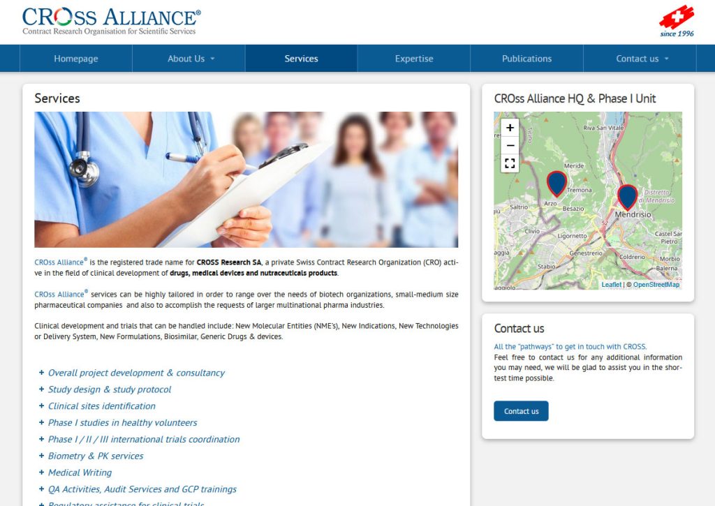 Cross Alliance sito web