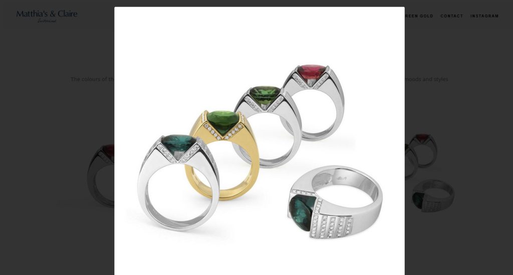 Matthia's & Claire - sito web collezioni