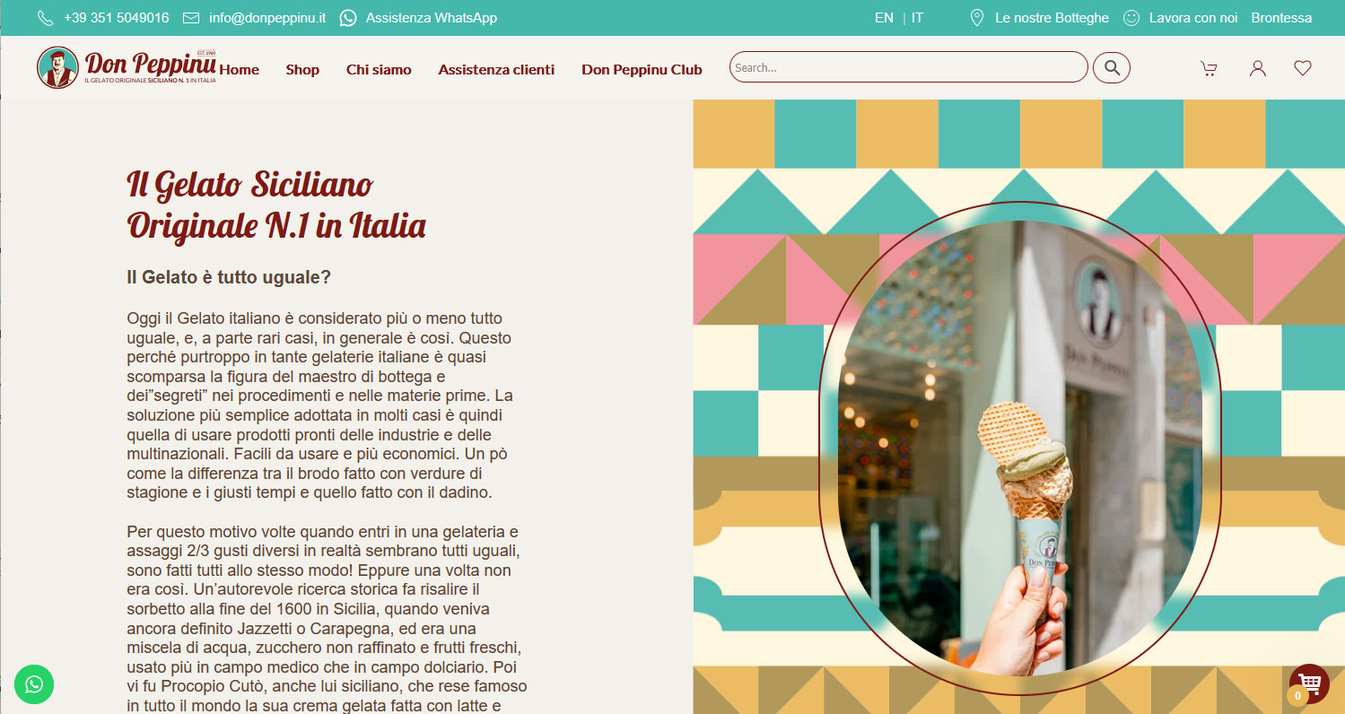 Don Peppinu - screen sito